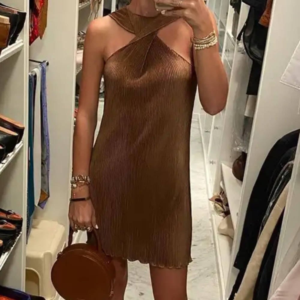 Beautiful Simple Brown Dress